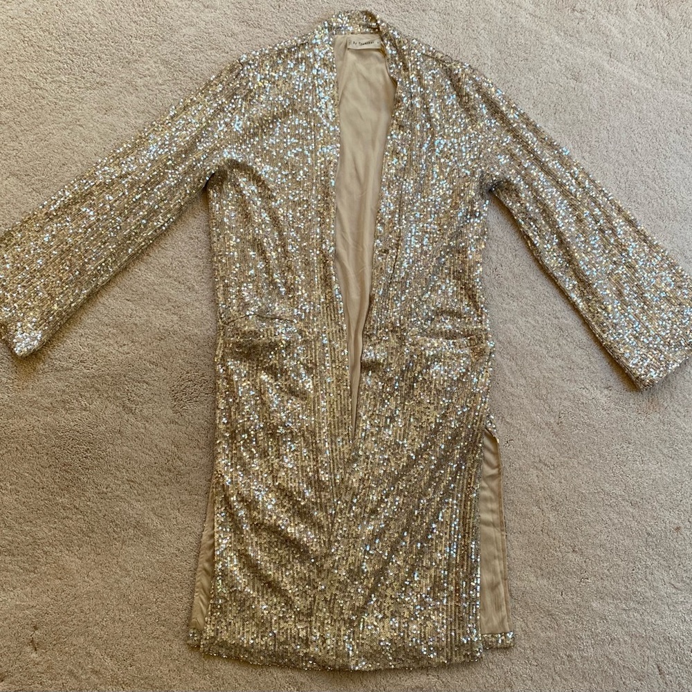 **NWT By Together Fools Gold Sequin Cardigan in size S